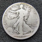 1916-S Walking Liberty Half Dollar 50C - San Francisco - Key Date - G-VG Cond.
