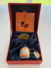 Charlotte di Vita New World Symphony Enamel Teacup Cup Saucer Vintage - Rare 113