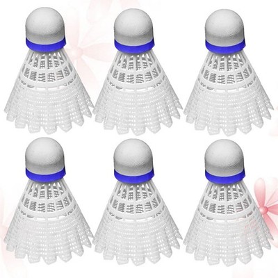 6 Pcs Federball Federbälle Badminton Badmintonball Aus Kunststoff