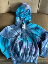 Port  Company Youth XS Fleece Full-Zip Hooded Sweatshirt Tie-Dye