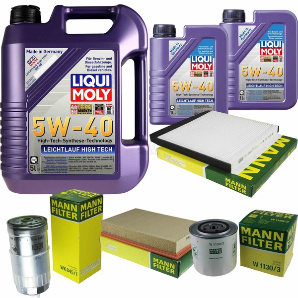 Mann Inspektionspaket 7L Liqui Moly 5W-40 FüR Volvo S80 I 2.5 TDI-image