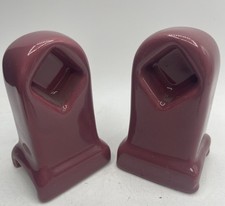 VTG Porcelain Bathroom Mauve Magic Towel Holder Wall Mount Restorative NOS