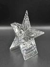 Vtg Waterford Crystal Standing Texas Angled Star Paperweight Patriotic