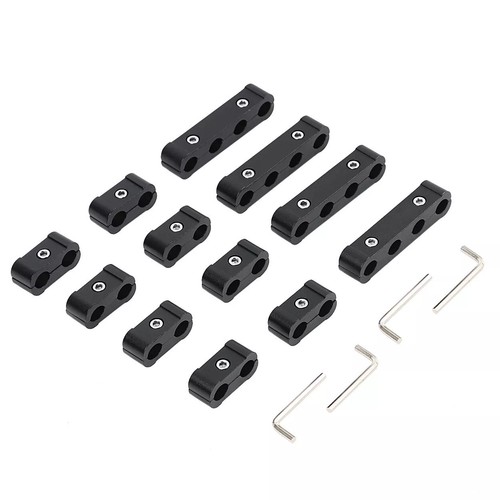 Spark Plug Wire Separator Spark Plug Wire Divider Fits For 8 9 10mm Black 12Pcs - Picture 5 of 8