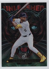2025 Panini Donruss Unleashed Green Laser Jackson Chourio #10 4z8