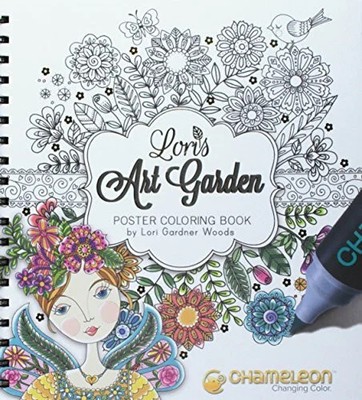 Lori's Art Garden: Poster Coloring Book Buch Chameleon Art Products Limited