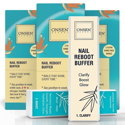 Professional Nail Buffer Block | 4-Way Buffing for Natural Shine & Healthy Na...