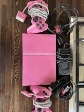 Sony PlayStation 2 Slim Pink Console With 2 Game Pads