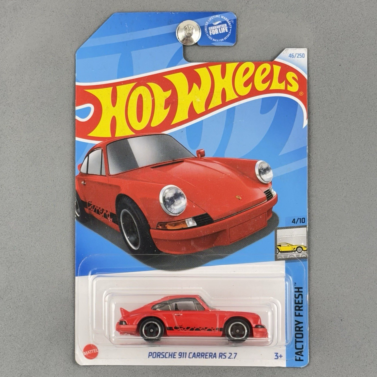 2024 Hot Wheels Porsche 911 Carrera RS 2.7 Red Factory Fresh 4/10 46/250