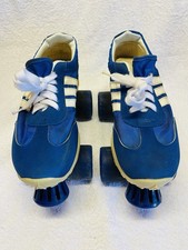 Vintage Nash Cruisers Blue Sneaker Roller Skates US MEN 6 WOMEN 8 - 1970  s- /