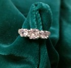 Pretty Sterling Silver, Round Brilliant Ring, size 7, Mint Condition! Must See! — photo 2