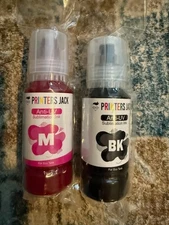 Printers Jack Anti-UV Sublimation Ink for Epson EcoTank Printers, 100ml Blk&Mage