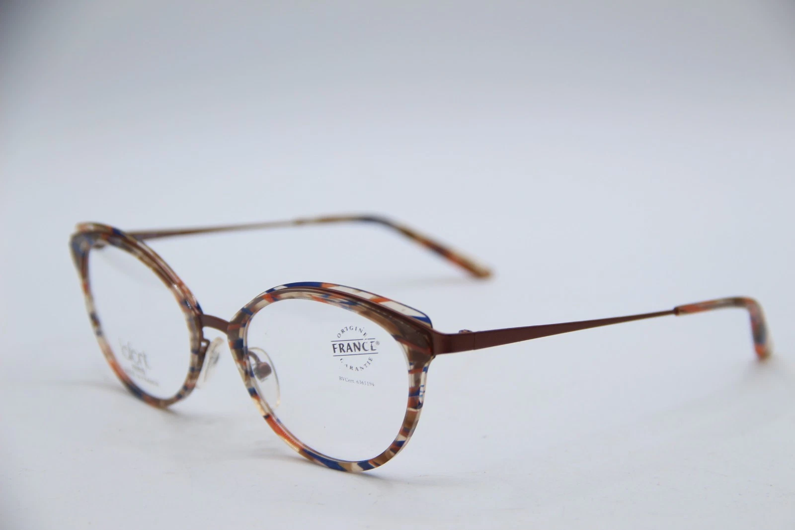 NEW JEAN LAFONT DELPHINE 5104 BROWN BLUE PINK AUTHENTIC FRAMES EYEGLASSES 50 18