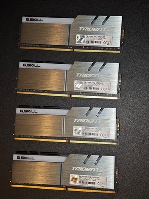 G.SKILL Trident  32GB (4x8GB) Z RGB DDR4 3200 CL16 RAM Arbeitsspeicher Quad Kit