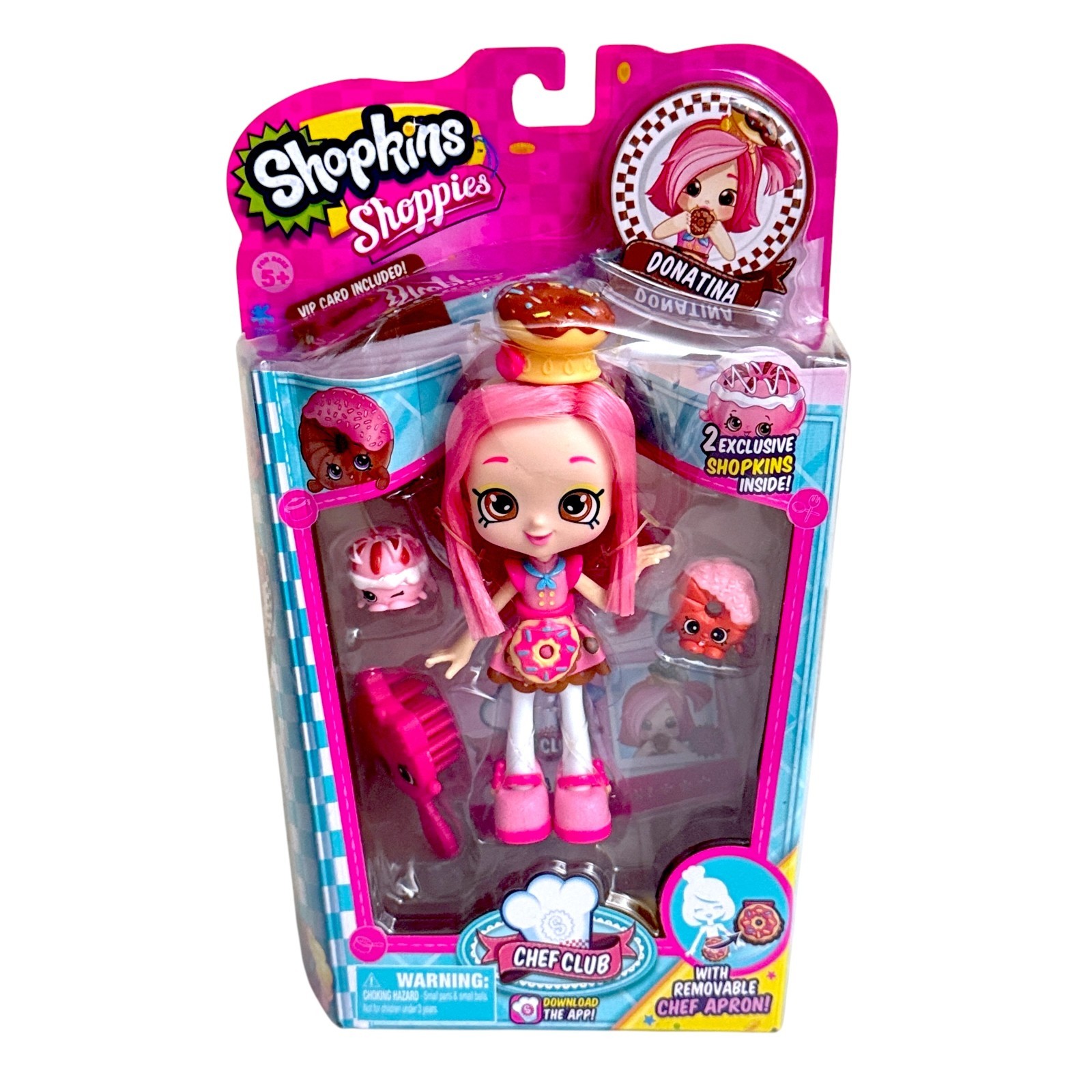 Shopkins Shoppies Donatina Doll Chef Club 2016 Exclusive Shopkins Playset 5+