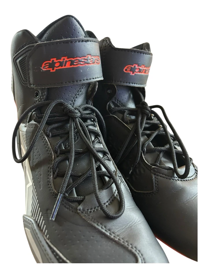 AlpineStars Faster-3 Zapatos Negro Rojo Gris Talla 8 ZAPATOS DE CICLISTA Foto 3 de 4