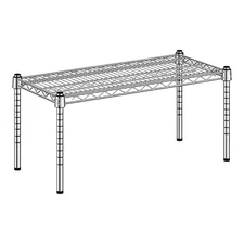 Regency 14" x 30" x 14" NSF Chrome Dunnage Shelf