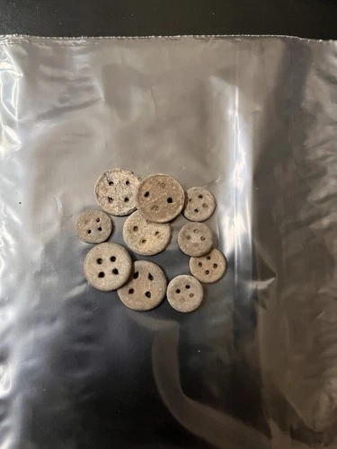 4 Hole Buttons dug @ Fort Inge Texas