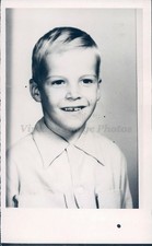 1957 Photo Richard Kuusela Child Boy Whiting Hingham Captive Bandit Crime Smile