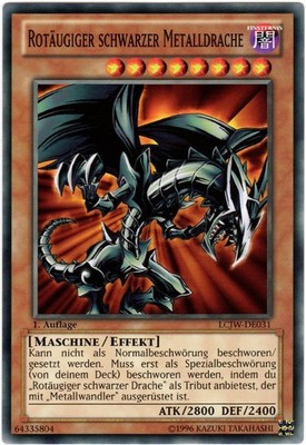 Yu-Gi-Oh! LCJW-DE031 Rotäugiger schwarzer Metalldrache Common 1. Auflage NM