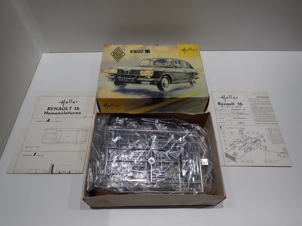 HELLER RENAULT 16 KIT DA MONTARE IN PLASTICA SCALA 1:20 (SZ) - Immagine 4 di 4