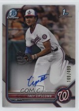 2022 Bowman Draft Chrome Pick Refractor 169/499 Trey Lipscomb #CDA-TLB Auto 06gz