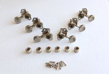 Vintage Grover Sta-Tite 3x3 Nickel Guitar Tuners - Complete Set