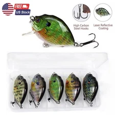 Multicolor Fishing Lure Shallow Diving Rattling Crankbait Hook Bass Bait Tackle
