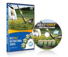 Best Instructional Golf Videos - Learn Basic Swing with Lessons - 4 DVD Set
