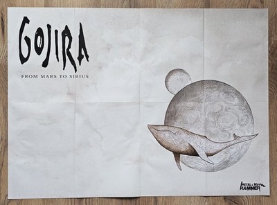 GOJIRA - Riesiges Poster von 2019 - 75 x 55 cm - NEUWERTIGER ZUSTAND!