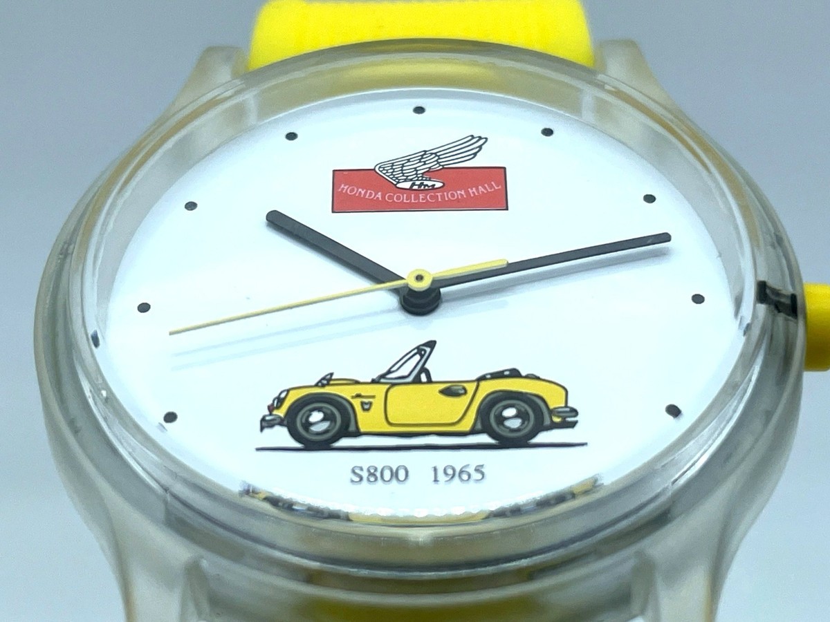 RARE New HONDA Collection Watch S800 Yellow Plastics case Boxed 
