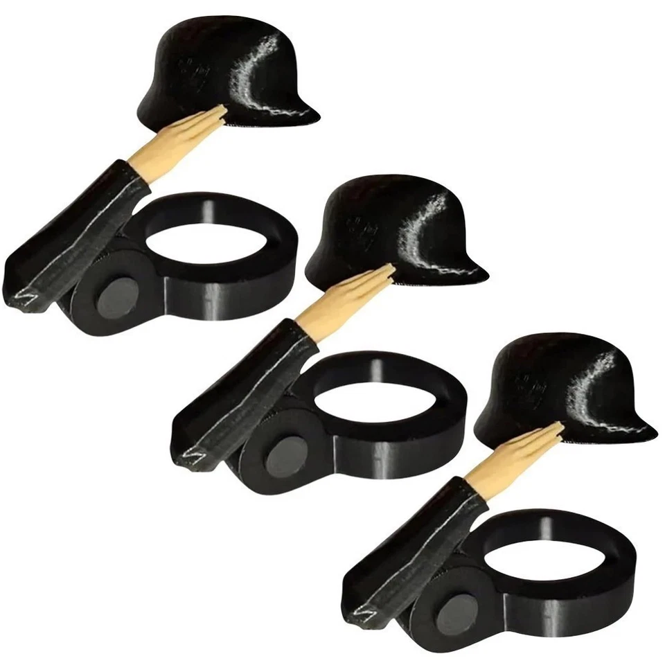 3X Bierflaschenverschluss Bierhelm Lustiger Helm für Bierflaschen Soldat Salute  - Bild 1 von 3