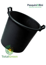 Vaso plastica robusta raccolta acqua terra grow giardino mastello con manici