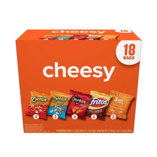 Frito-Lay Cheesy Snack Chips Variety Pack, 18 Count Multipack Box