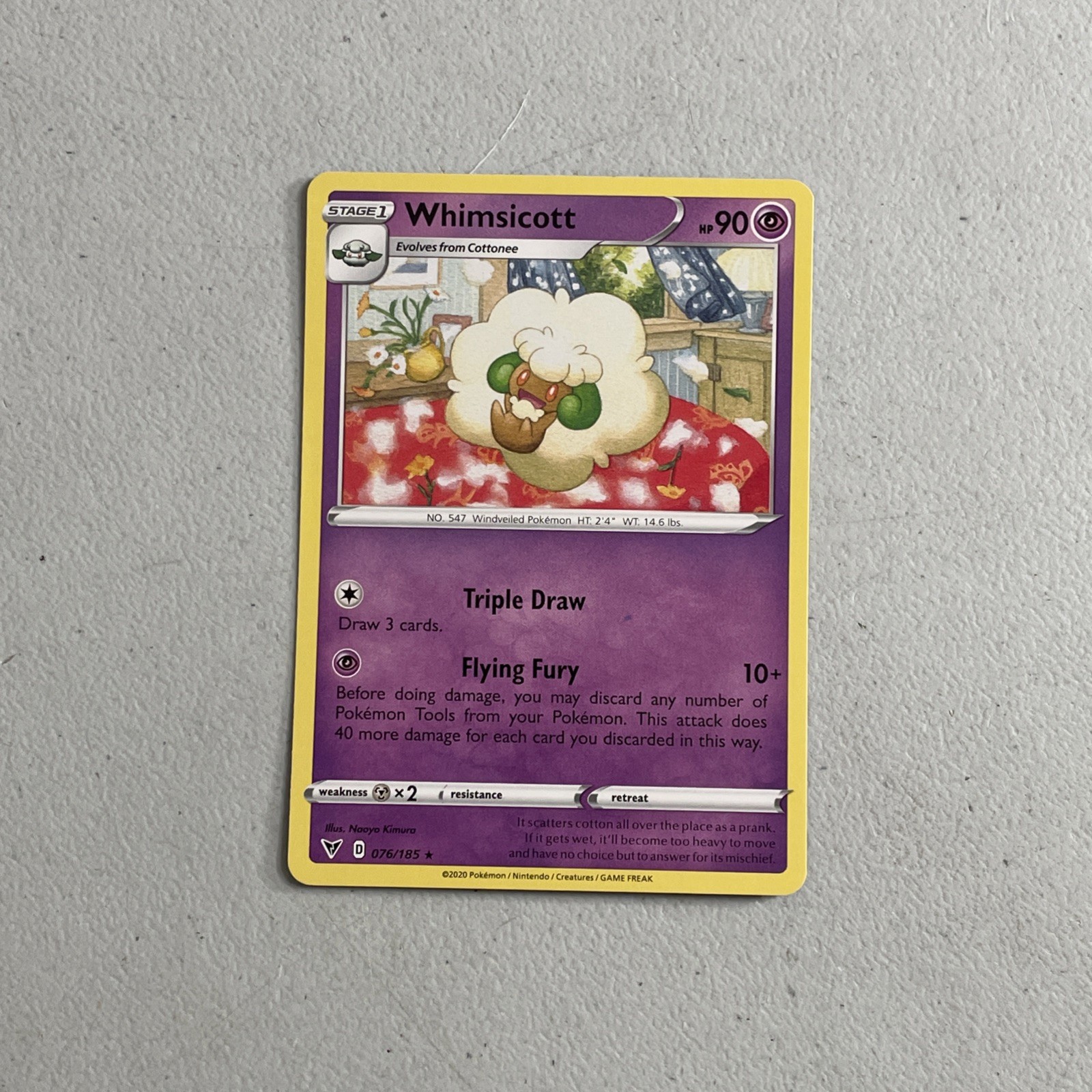 Pokemon TCG Trading Card 2020 Vivid Voltage -- Whimsicott 76/185
