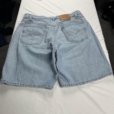 Levi's Denim shorts 36 Blue Light Wash 550 Relaxed Fit Mexico Casual