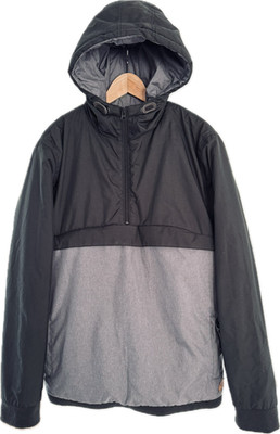 TITUS Jacke Zipper Kapuze Fleece - Gr. S Small - Farben: schwarz/grau