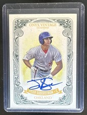 2021 Onyx Vintage Extended Tyler Soderstrom Blue Signatures Auto #EATY Athletics