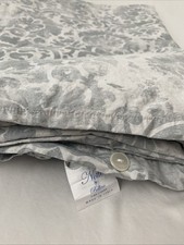 Notte By Bellino Fine Linens King Duvet Cover Set Gray Medallion Egyptian Cotton