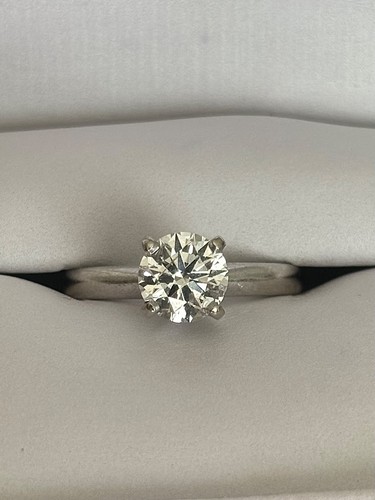 AGS Ideal cut - solitaire brilliant-diamond ring 1.024 carat