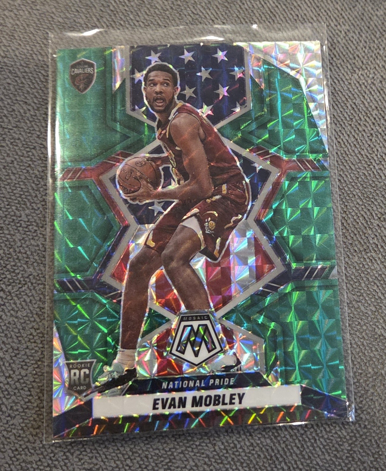 NBA Panini Mosaic 2021 Evan Mobley #258 Green