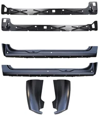 2007-2013 Chevy Gmc Pickup Rocker Panel Cab Corner 6 Pc Kit 4 Dr Extended Cab