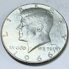 1966 Kennedy Half Dollar 40% Silver, Circulated Coin #7165