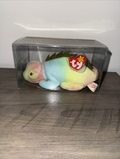 Ty Beanie Baby Iggy the Iguana DOB August 12, 1997 MWMT Free Shipping