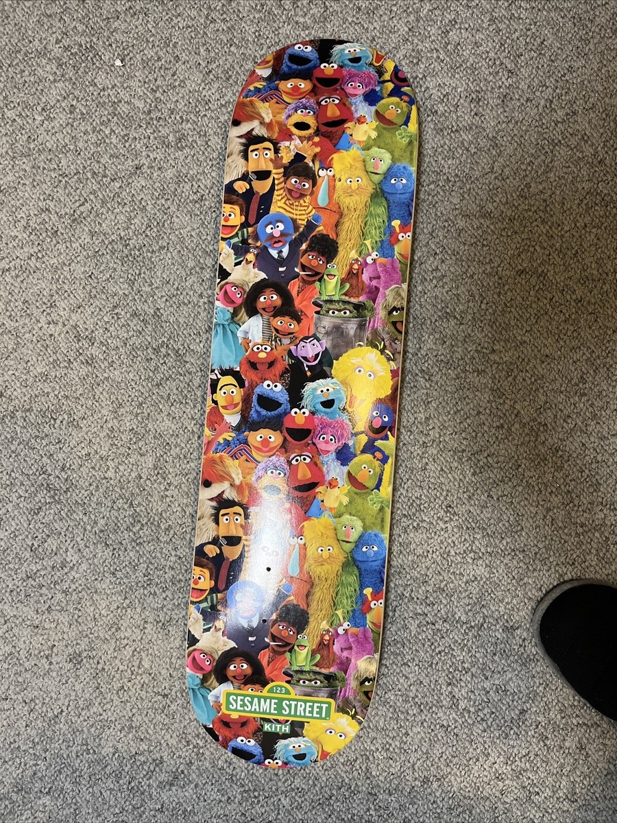 Kith Sesame Street Skateboard Multi 2024 All Over Print Of Sesame