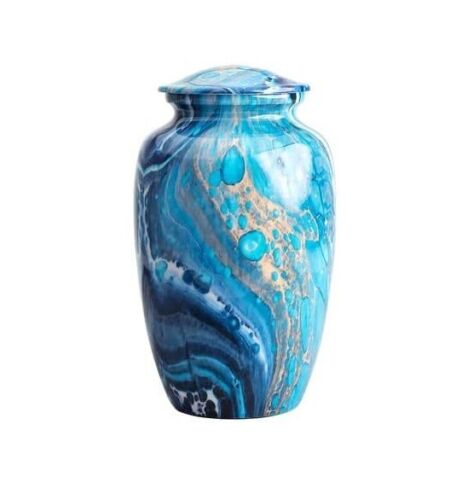 10" Decorative Cremation Urn Handmade For Human Ashes For Burial During Memorial