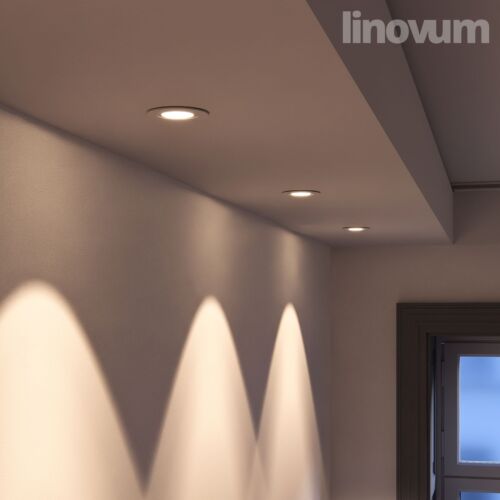 10x LED Einbauleuchte rund schwenkbar weiß Einbaustrahler Set 6W Spot warmweiß - Bild 4 von 6
