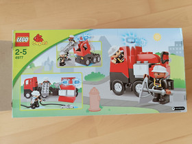 $$$ LEGO DUPLO Fire Truck (4977) Fire Truck Complete Good Condition $$$