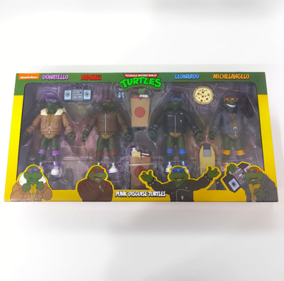 【期間限定】NECA/ネカ タートルズ TMNT PUNK 4パック フィギュア Punk Disguise Turtles 4-pack Teenage Mutant Ninja Neca TMNT