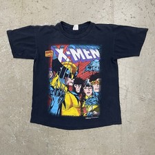 VTG X-Men Shirt Large USA Comics Marvel Rogue Cyclops Gambit Beast Wolverine 90s